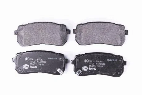 Комплект гальмівних накладок, дискове гальмо HELLA 8DB 355 013-551