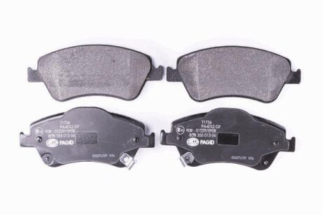 Комплект гальмівних накладок, дискове гальмо HELLA 8DB 355 013-561