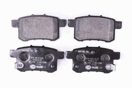 Комплект тормозных колодок, дисковый тормоз HELLA 8DB 355 013-631