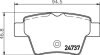 Комплект гальмівних накладок, дискове гальмо HELLA 8DB 355 013-851 (фото 2)