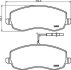 Комплект гальмівних накладок, дискове гальмо HELLA 8DB 355 013-871 (фото 2)