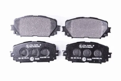 Комплект гальмівних накладок, дискове гальмо HELLA 8DB 355 013-901