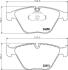 Гальмівні колодки дискові перед. BMW 3 (E90/E90N) 320d 05-/X1 (E84) 09- HELLA 8DB 355 013-931 (фото 2)