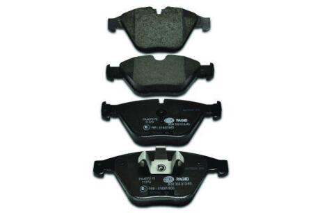 Гальмівні колодки дискові перед. BMW 3 (E90/E90N) 320d 05-/X1 (E84) 09- HELLA 8DB 355 013-931