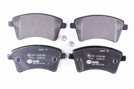 Комплект гальмівних накладок, дискове гальмо HELLA 8DB 355 013-961