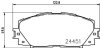 Гальмівні колодки диск. передні Toyota Prius 1.5/1.8 09- HELLA 8DB 355 014-311 (фото 2)