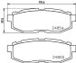 Комплект гальмівних накладок, дискове гальмо HELLA 8DB 355 014-341 (фото 2)