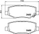 Комплект гальмівних накладок, дискове гальмо HELLA 8DB 355 014-381 (фото 2)