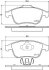 Комплект гальмівних накладок, дискове гальмо HELLA 8DB 355 014-591 (фото 2)