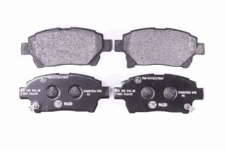 Колодки гальмівні дискові комплект, передн. HELLA 8DB 355 014-601