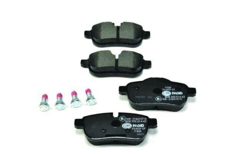 Комплект гальмівних накладок, дискове гальмо HELLA 8DB 355 014-621