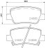 Комплект гальмівних накладок, дискове гальмо HELLA 8DB 355 014-641 (фото 2)