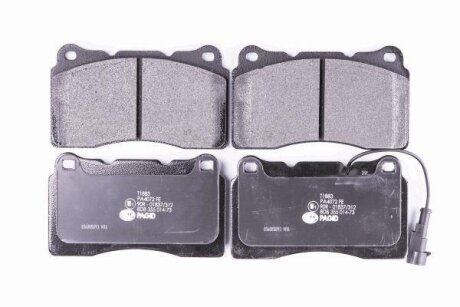 Комплект гальмівних накладок, дискове гальмо HELLA 8DB 355 014-731