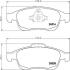 Колодки гальмівні дискові комплект, передн. / Kaptur 2.0 2013>, Duster 2011> HELLA 8DB 355 014-791 (фото 2)