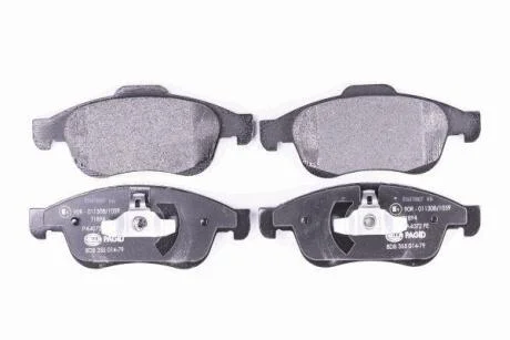 Колодки гальмівні дискові комплект, передн. / Kaptur 2.0 2013>, Duster 2011> HELLA 8DB 355 014-791