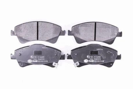 Комплект гальмівних накладок, дискове гальмо HELLA 8DB 355 014-881