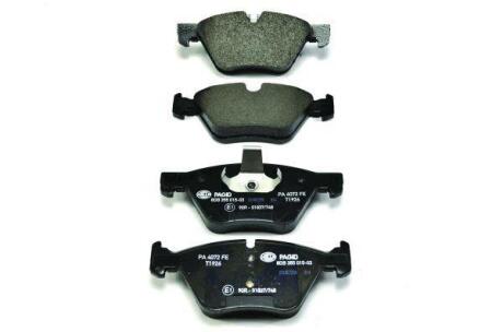 Гальмівні колодки пер.BMW 3(E90)/1(E81) 04-13 (ATE) (154,8x63,6x20) HELLA 8DB 355 015-031