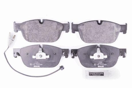 Комплект гальмівних накладок, дискове гальмо HELLA 8DB 355 015-061