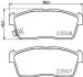Комплект гальмівних накладок, дискове гальмо HELLA 8DB 355 015-071 (фото 2)