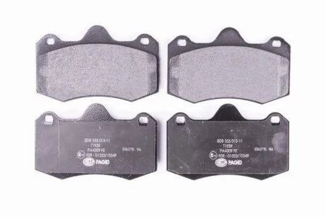 Комплект гальмівних накладок, дискове гальмо HELLA 8DB 355 015-111