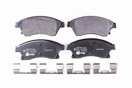Гальмівні колодки передні. Opel Astra J 10/09> HELLA 8DB 355 015-231