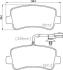 Колодки тормозные задние (18.3 мм) (с датчиком) (система TRW) Movano Master 10- HELLA 8DB 355 015-301 (фото 2)