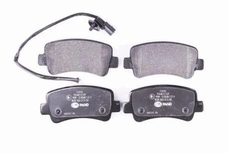 Колодки тормозные задние (18.3 мм) (с датчиком) (система TRW) Movano Master 10- HELLA 8DB 355 015-301