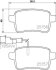 Комплект гальмівних накладок, дискове гальмо HELLA 8DB 355 015-541 (фото 2)