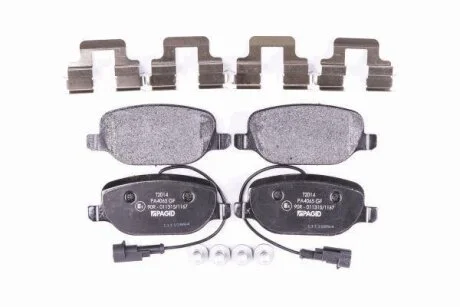 Комплект гальмівних накладок, дискове гальмо HELLA 8DB 355 015-571