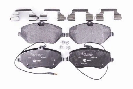 Комплект гальмівних накладок, дискове гальмо HELLA 8DB 355 015-621