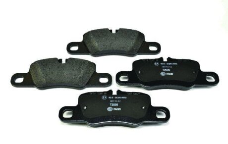 Комплект гальмівних накладок, дискове гальмо HELLA 8DB 355 015-651