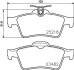 Комплект гальмівних накладок, дискове гальмо HELLA 8DB 355 015-741 (фото 2)