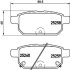Комплект гальмівних накладок, дискове гальмо HELLA 8DB 355 015-871 (фото 2)