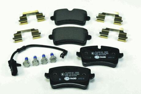 Колодки гальмівні дискові з Датчиком, комплект, задн. HELLA 8DB 355 016-001