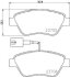 Комплект гальмівних накладок, дискове гальмо HELLA 8DB 355 016-071 (фото 2)