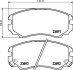 Комплект гальмівних накладок, дискове гальмо HELLA 8DB 355 016-101 (фото 2)