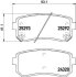 Комплект гальмівних накладок, дискове гальмо HELLA 8DB 355 016-221 (фото 1)