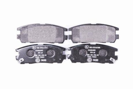 Комплект гальмівних накладок, дискове гальмо HELLA 8DB 355 016-621