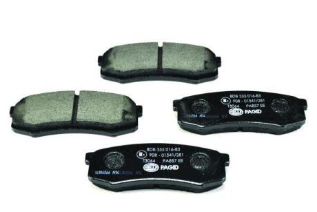 Гальмівні колодки зад. Toyota Land Cruiser 84- HELLA 8DB 355 016-831