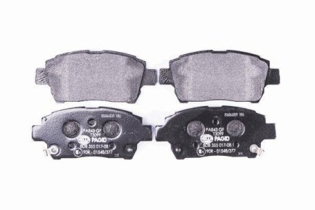 Комплект гальмівних накладок, дискове гальмо HELLA 8DB 355 017-081