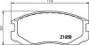 Комплект гальмівних накладок, дискове гальмо HELLA 8DB 355 017-161 (фото 2)