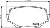 Комплект гальмівних накладок, дискове гальмо HELLA 8DB 355 017-181 (фото 2)