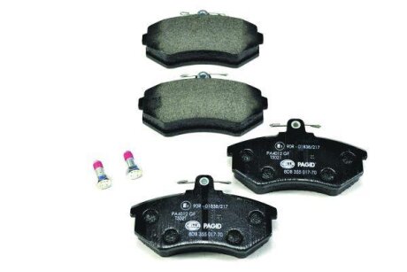 Комплект гальмівних накладок, дискове гальмо HELLA 8DB 355 017-701