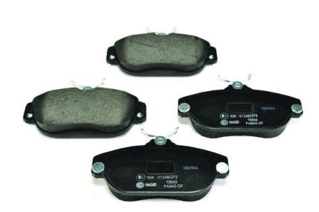 Комплект гальмівних накладок, дискове гальмо HELLA 8DB 355 018-001