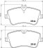 Комплект гальмівних накладок, дискове гальмо HELLA 8DB 355 018-351 (фото 2)