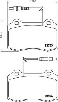 Комплект гальмівних накладок, дискове гальмо HELLA 8DB 355 018-631