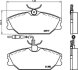 Комплект гальмівних накладок, дискове гальмо HELLA 8DB 355 019-181 (фото 1)