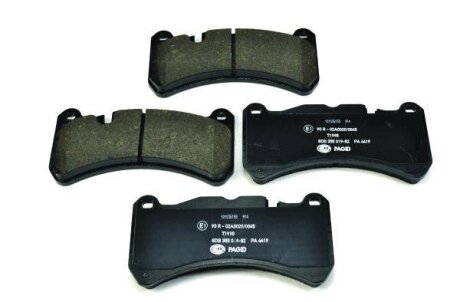 Комплект гальмівних накладок, дискове гальмо HELLA 8DB 355 019-521