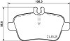 Комплект гальмівних накладок, дискове гальмо HELLA 8DB 355 019-641 (фото 2)