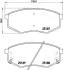Гальмівні колодки пер. Hyundai ix20/ix35 10- /Kia Sportage (SL) 10- (Mando) HELLA 8DB 355 019-791 (фото 1)